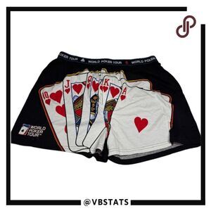 World‎ Poker Tour Mens Multicolor Big Slick Boxer Shorts Brief Size XL NWT